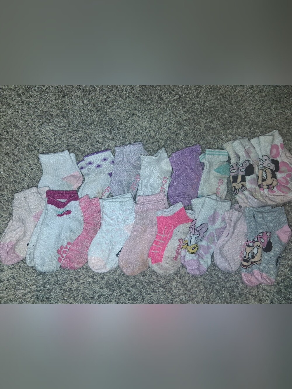 Girl's 2T & 3T Socks, 17 Pairs